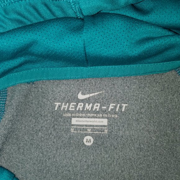 Nike Therma Fit Pullover Teal Hoodie Women's Size Medium - Picture 3 of 4